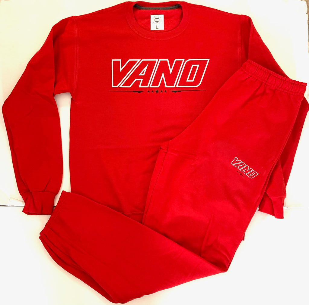 Long sleeve crew neck sweat suit – Vano The Brand